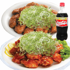 순살양념파닭+순살간장파닭